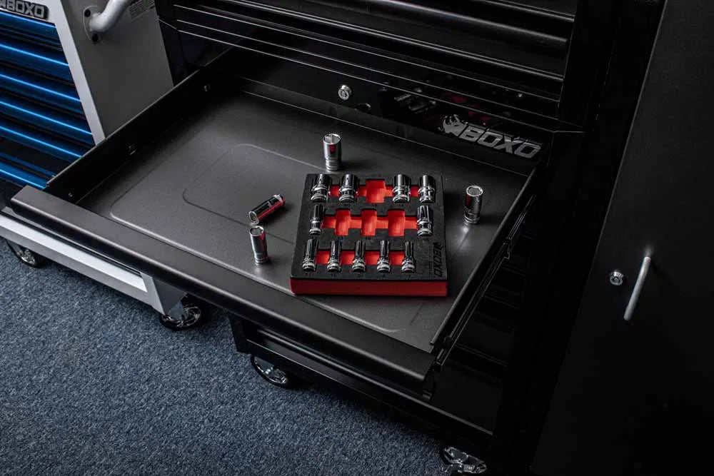 BOXO 15Pc 3/8" 6PT Semi Deep Socket Set