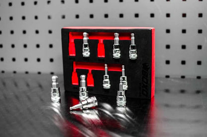 BOXO 9Pc 3/8" Ball-Ended Hex Bit Socket Set