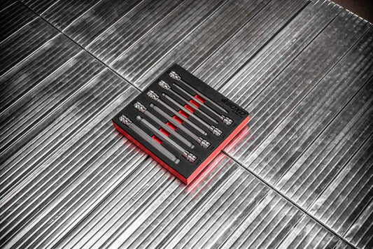 BOXO 9Pc 3/8" Long Ball-Ended Hex Bit Socket Set