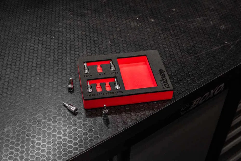 BOXO 7Pc 1/4" Torx Extractor Bit Socket Set