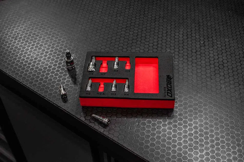 BOXO 8Pc 1/4" & 3/8" Hex Extractor Bit Socket Set