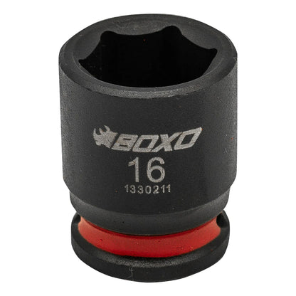 BOXO Impact 3/8" Shallow Impact Socket - Sizes 8mm to 24mm