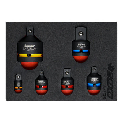 BOXO 6Pc Adapter Set in EVA Foam