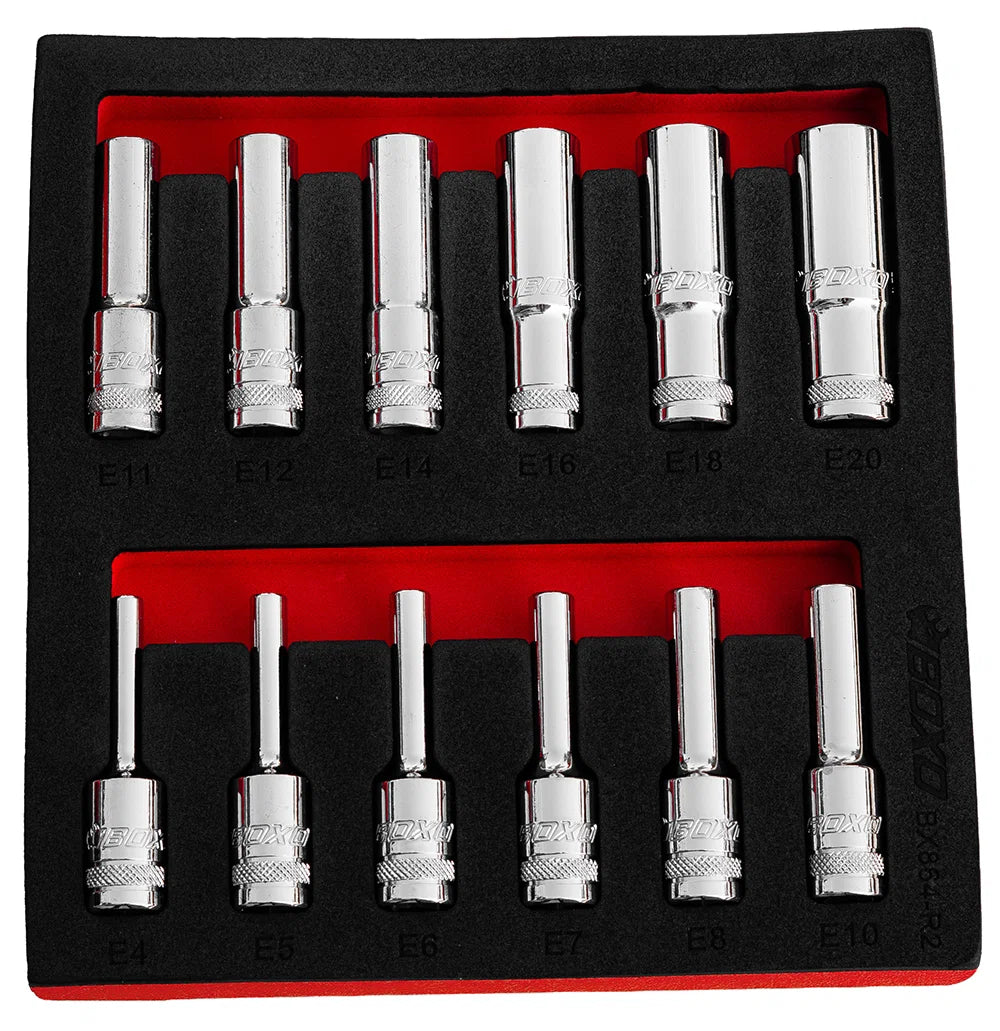 BOXO 3/8" Deep E-Torx Socket Set E4-E20