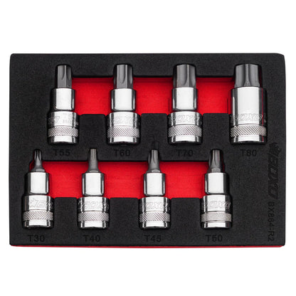 BOXO 1/2" Torx Bit Socket Set in EVA Foam