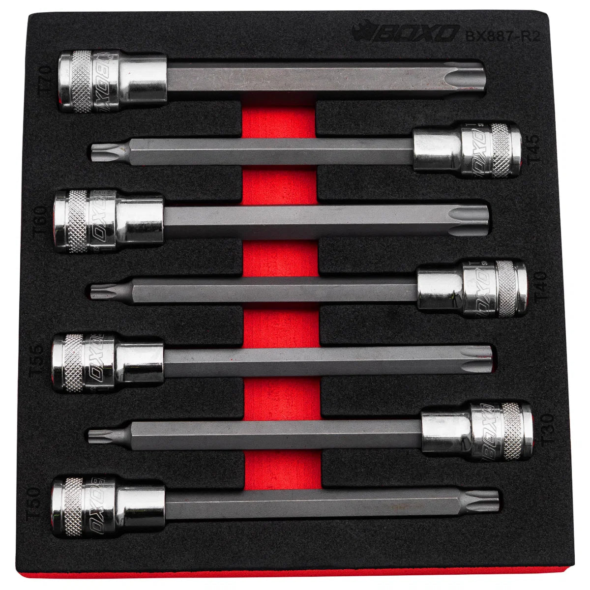 BOXO 1/2" Torx Long Bit Socket Set in EVA Foam