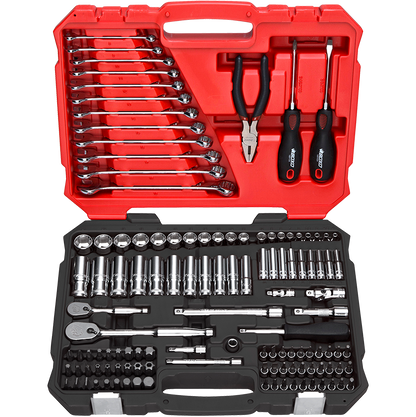 BOXO 122Pc 1/4" & 3/8" Master Tool Set