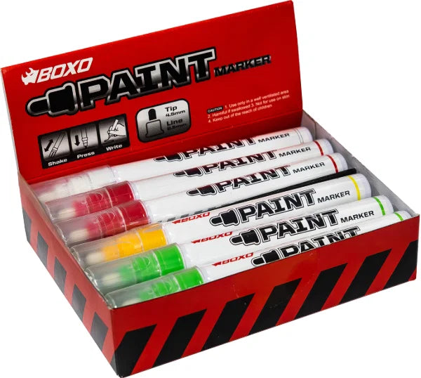 Boxo Paint Markers 12 Pc Display Pack
