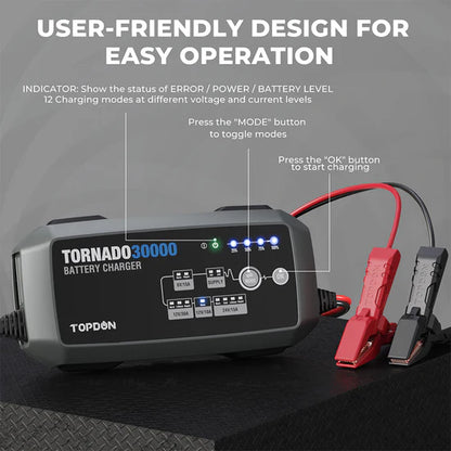 TOPDON Tornado30000 Battery Charger