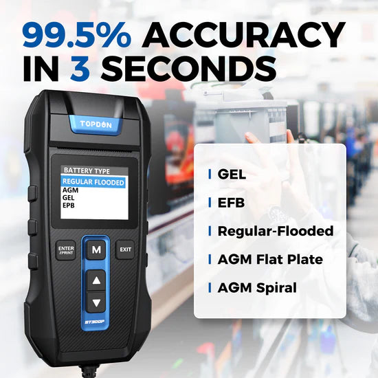 TOPDON BT300P Battery Tester