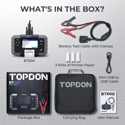 TOPDON BT600 Battery Tester