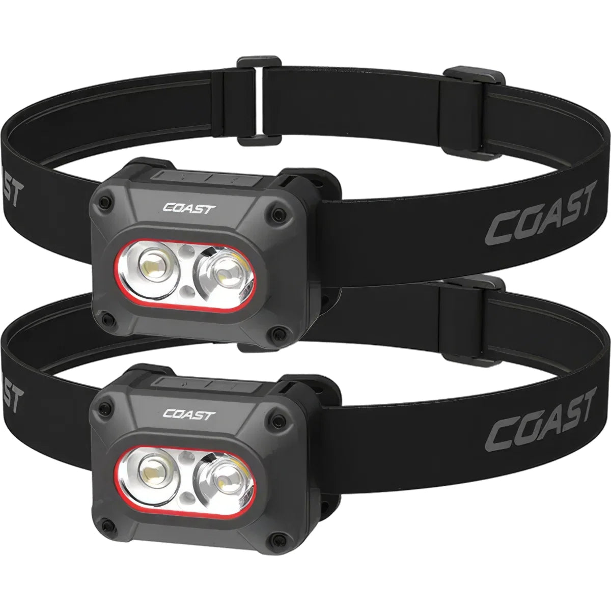 COAST 1000 Lumen Rechargeable Head Torch (Twin Pack)