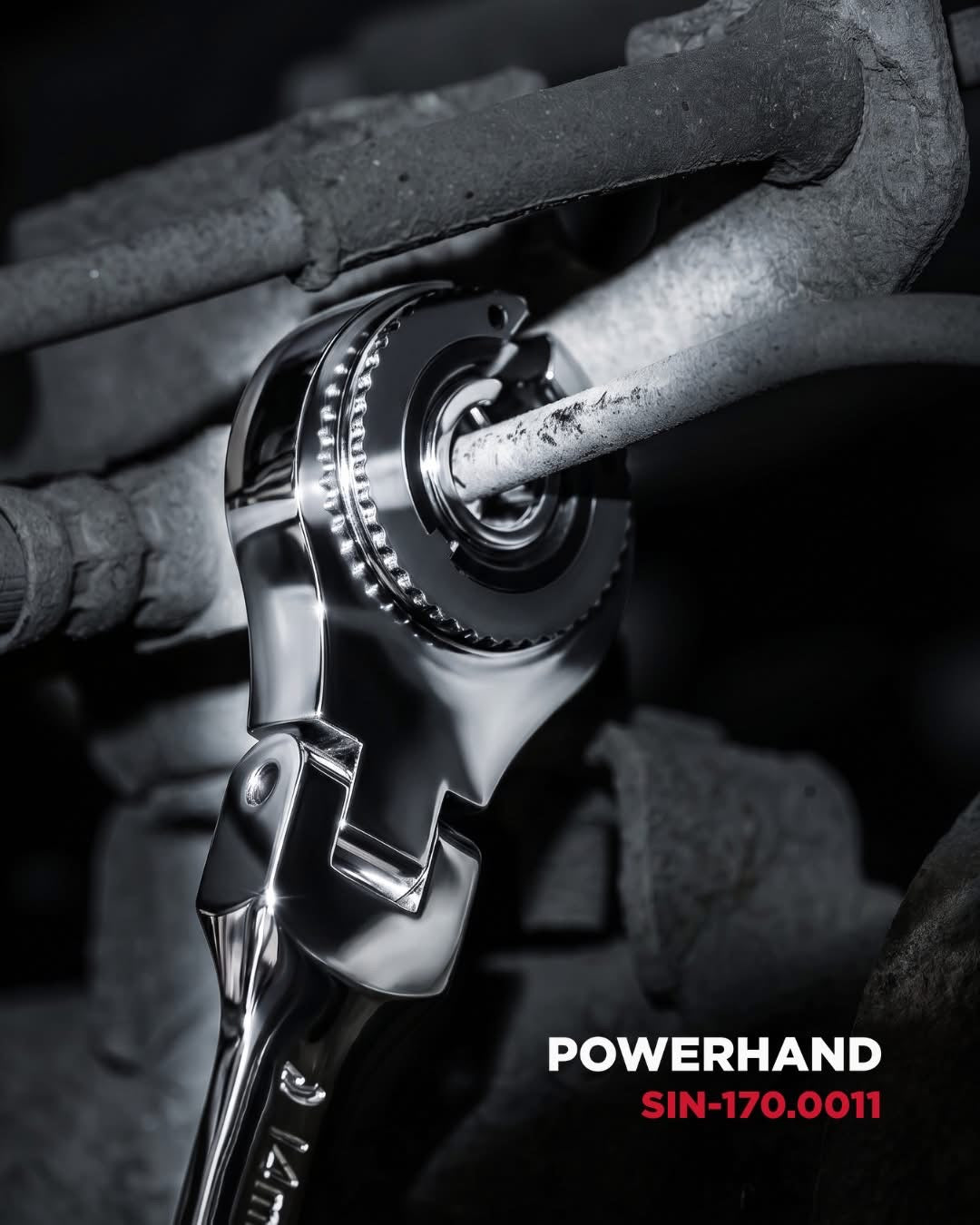 POWERHAND 7Pc 72T Ratchet Flare Nut Wrench