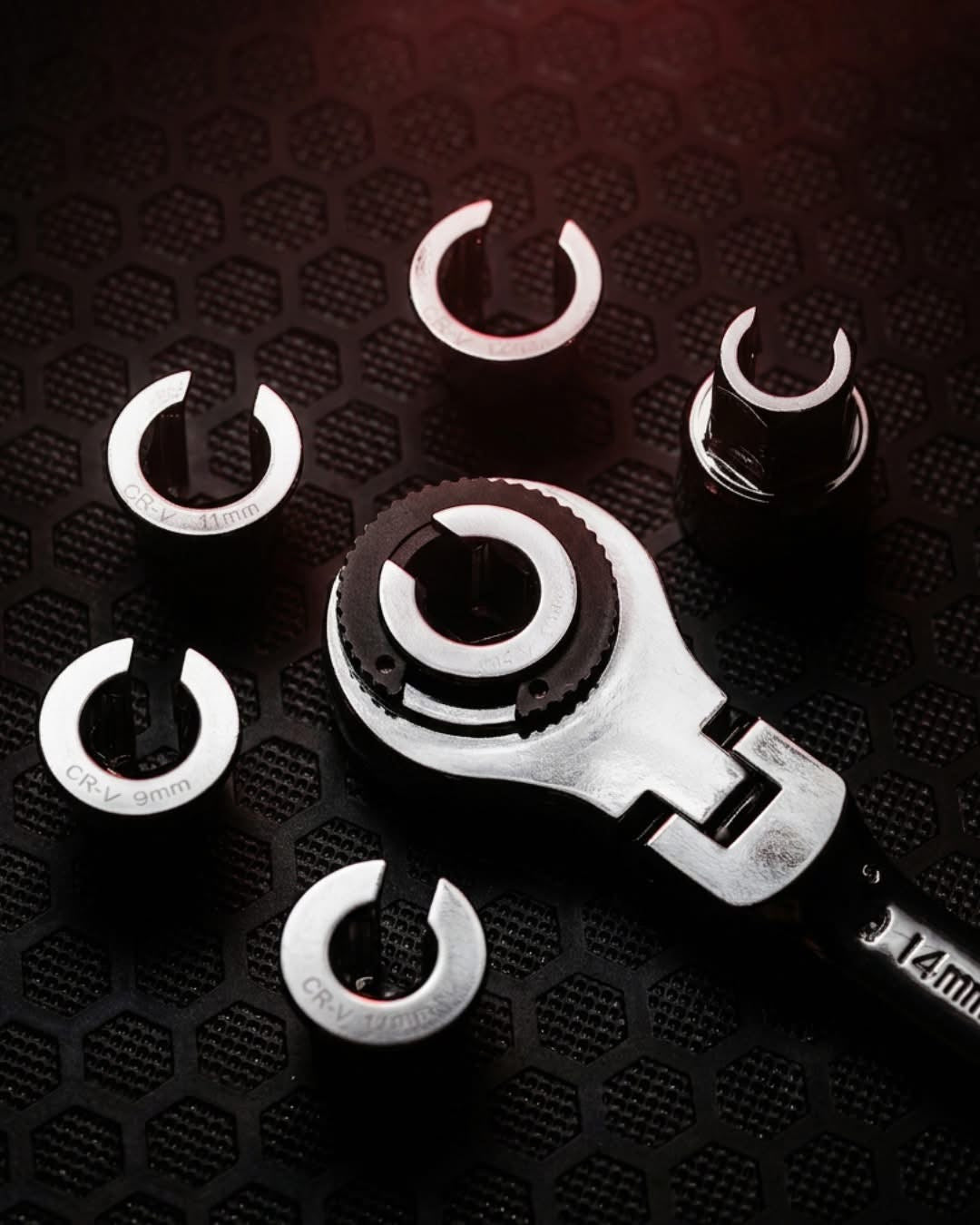 POWERHAND 7Pc 72T Ratchet Flare Nut Wrench