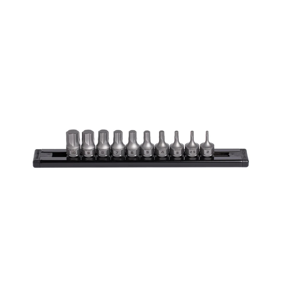 GripEdge 10Pc 1/4'' RPT Low-Profile Metric Hex Dual Action Driver Set
