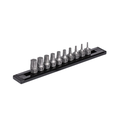 GripEdge 10Pc 1/4'' RPT Low-Profile Metric Hex Dual Action Driver Set