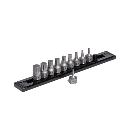 GripEdge 10Pc 1/4'' RPT Low-Profile Metric Hex Dual Action Driver Set