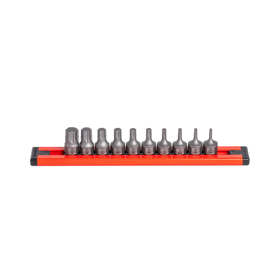 GripEdge 10Pc RPT 1/4'' Low-Profile SAE Hex Dual Action Driver Bit Set