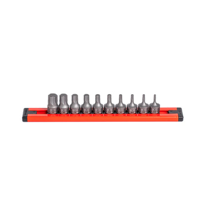 GripEdge 10Pc RPT 1/4'' Low-Profile SAE Hex Dual Action Driver Bit Set