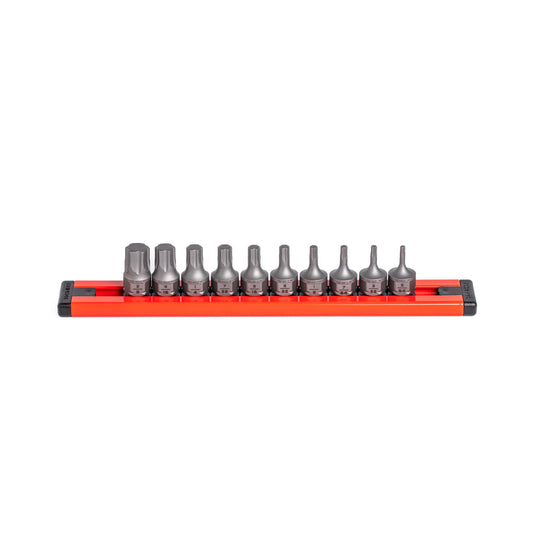 GripEdge 10Pc RPT 1/4'' Low-Profile SAE Hex Dual Action Driver Bit Set