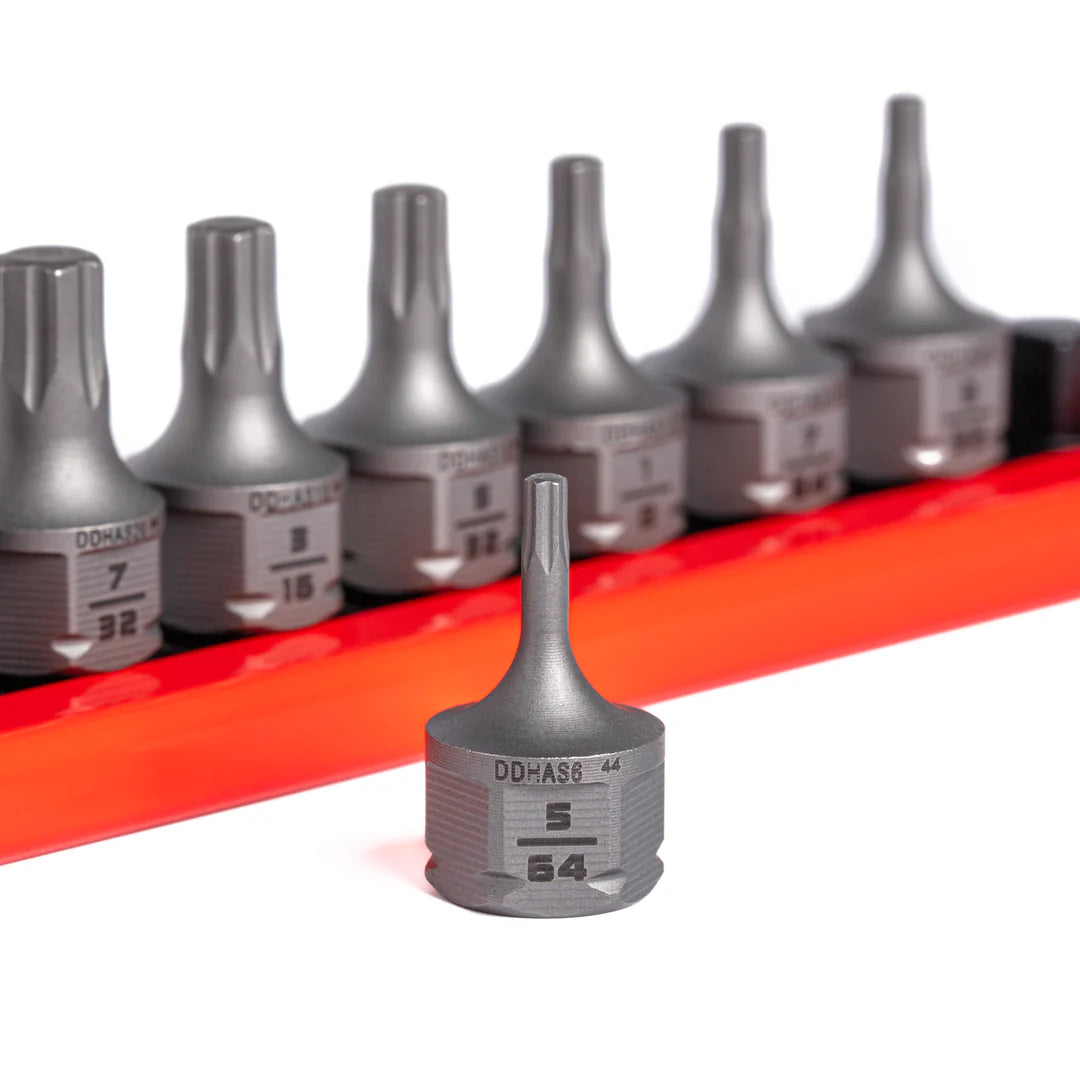 GripEdge 10Pc RPT 1/4'' Low-Profile SAE Hex Dual Action Driver Bit Set