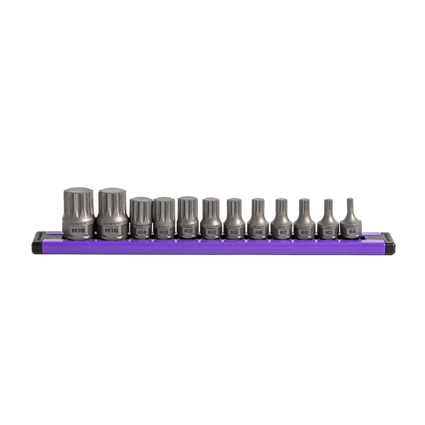 GripEdge  12-PC 1/4 & 3/8 Drive Low Profile Triple Square Dual Action Driver Bit Set