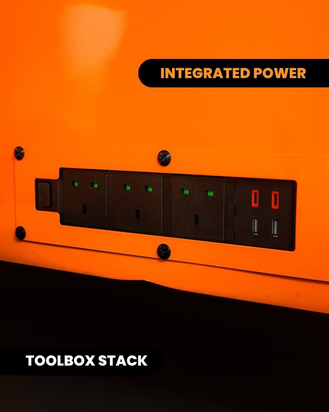 BOXO 45" Papaya Orange 19-Drawer Toolbox Stack (Limited Edition)