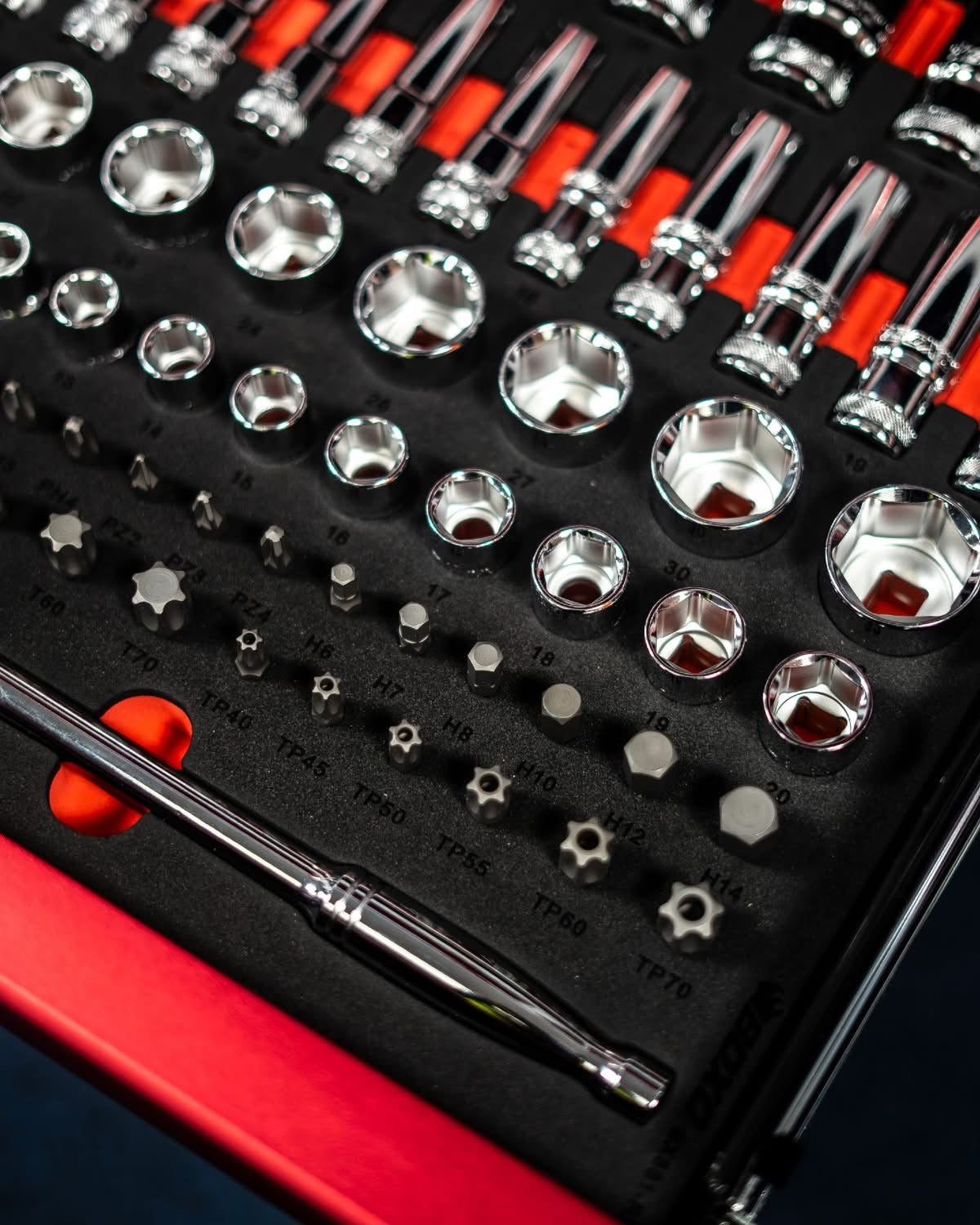 BOXO 1/2" 6Pt Master Socket Set in EVA Foam