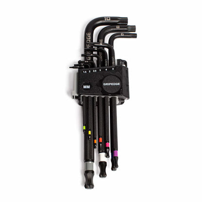 GripEdge 9Pc RPT Long Metric Hex Key Set