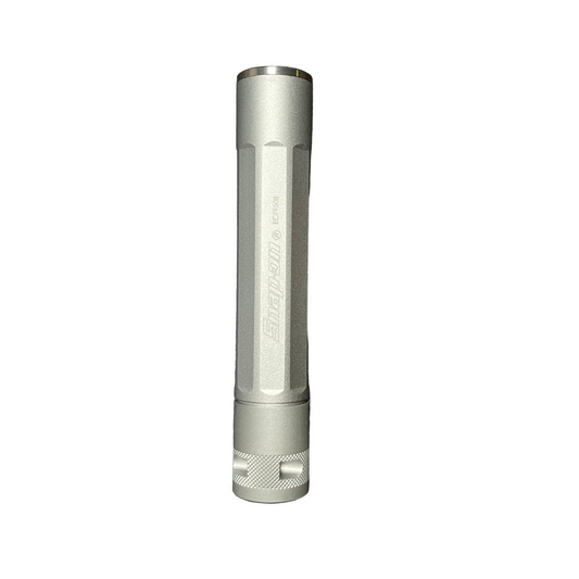 Snap-on Grey LED Flashlight with Belt Pouch