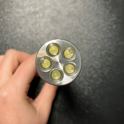 Snap-on Grey LED Flashlight with Belt Pouch