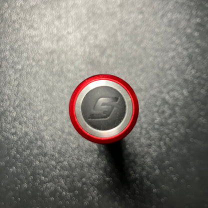 Snap-on Red LED Flashlight with Belt Pouch