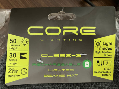 CORE LIGHTING Rechargeable Lighted Beanie Hat