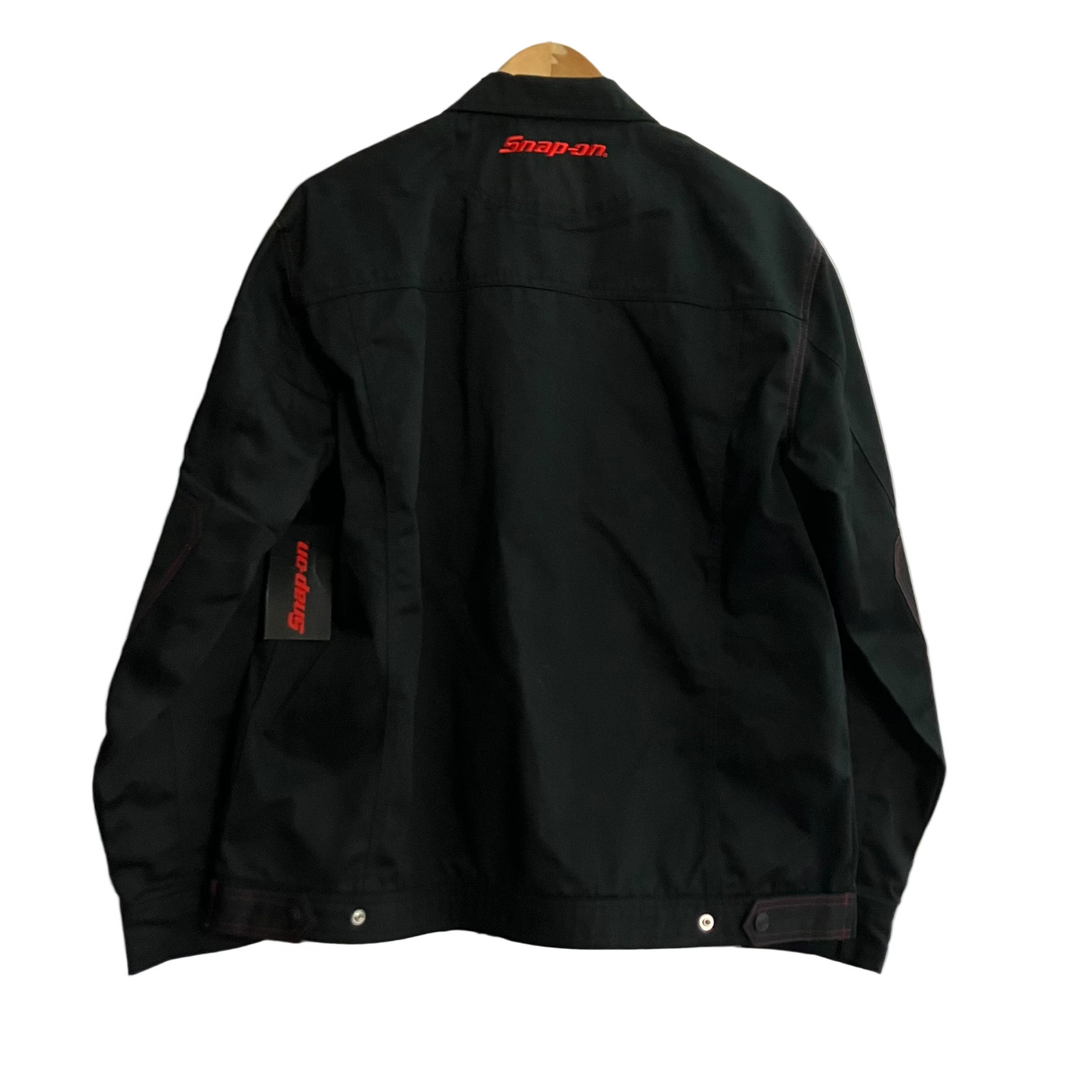 Snap-on Black Denim Style Worker Jacket Size Men's L