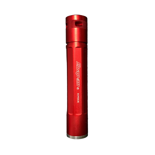 Snap-on Red LED Flashlight with Belt Pouch