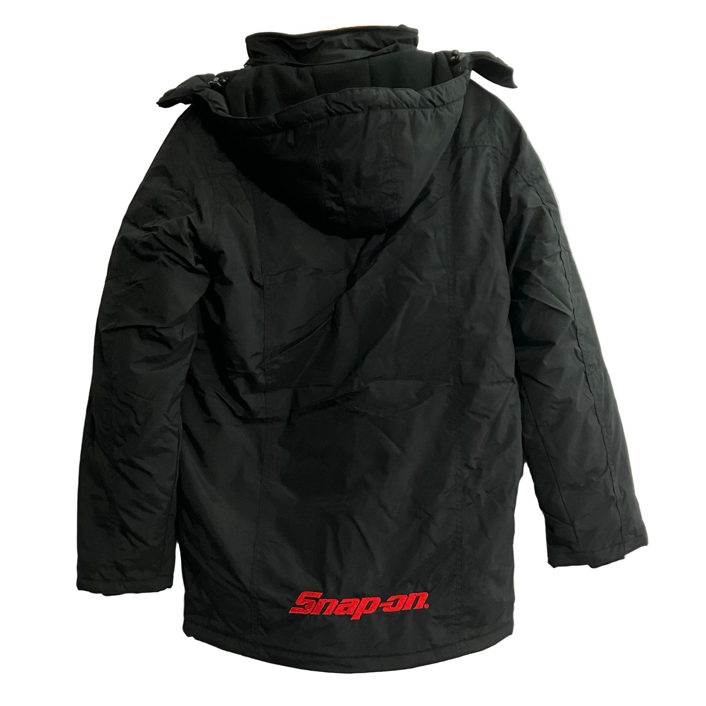 Snap-on Hooded Fleece Winter Coat Men's Size S