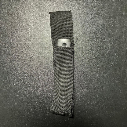 Snap-on Grey LED Flashlight with Belt Pouch