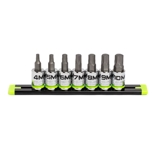 GripEdge 7Pc 3/8" RPT Short Metric Hex Driver Set