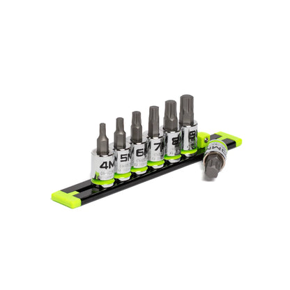 GripEdge 7Pc 3/8" RPT Short Metric Hex Driver Set