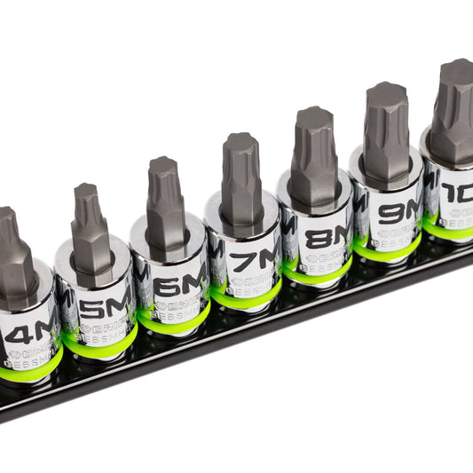 GripEdge 7Pc 3/8" RPT Short Metric Hex Driver Set