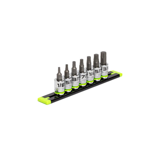 GripEdge 7pc 3/8 Dr Short SAE RPT Hex Driver Set