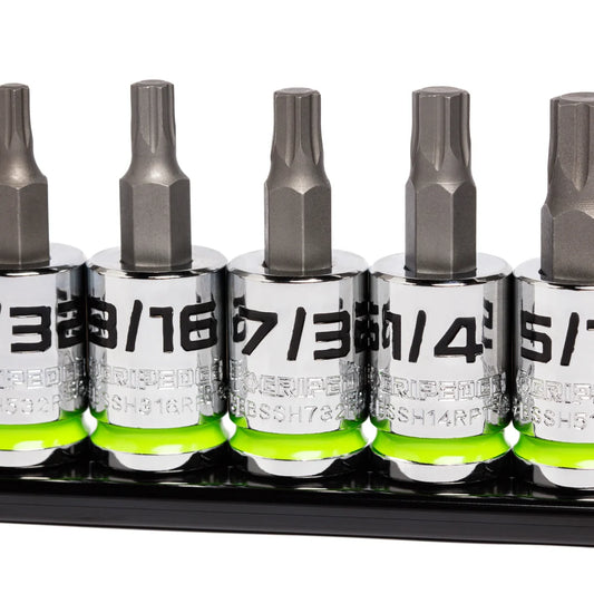 GripEdge 7Pc 3/8" Short SAE Hex Driver Set
