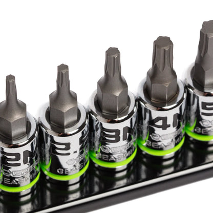 GripEdge 8Pc 1/4" RPT Short Metric Hex Socket Set