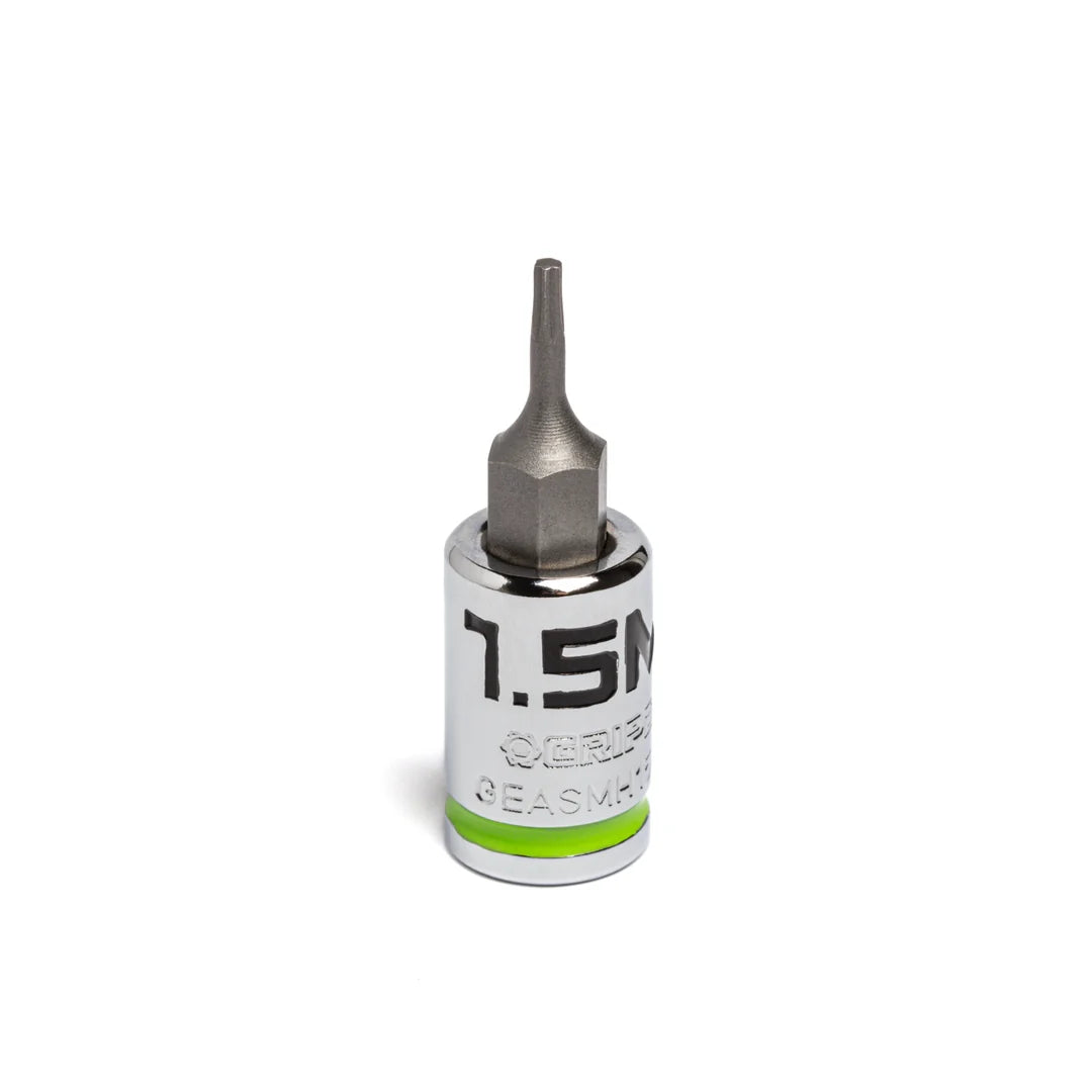 GripEdge 1/4" RPT Short Metric Hex Sockets (1.5mm - 7mm)