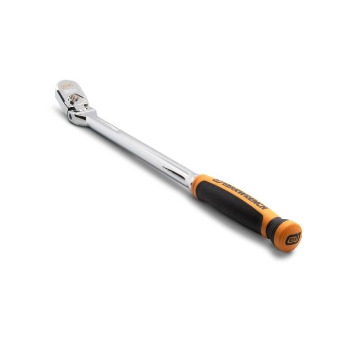 GearWrench 3/8" 120XP™ Dual Material Handle Flex Head Teardrop Ratchet 15-1/2"