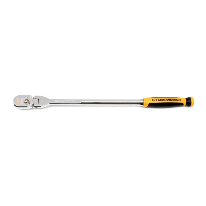 GearWrench 3/8" 120XP™ Dual Material Handle Flex Head Teardrop Ratchet 15-1/2"