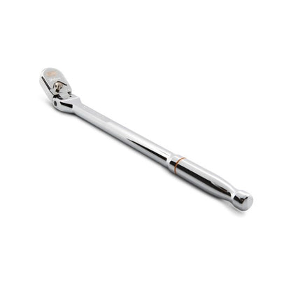 GearWrench 3/8" 120XP™ Full Polish Chrome Flex Head Teardrop Ratchet 13-1/2"