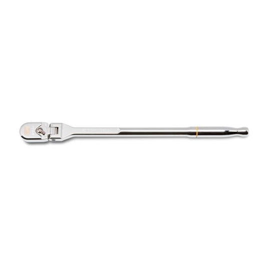 GearWrench 3/8" 120XP™ Full Polish Chrome Flex Head Teardrop Ratchet 13-1/2"