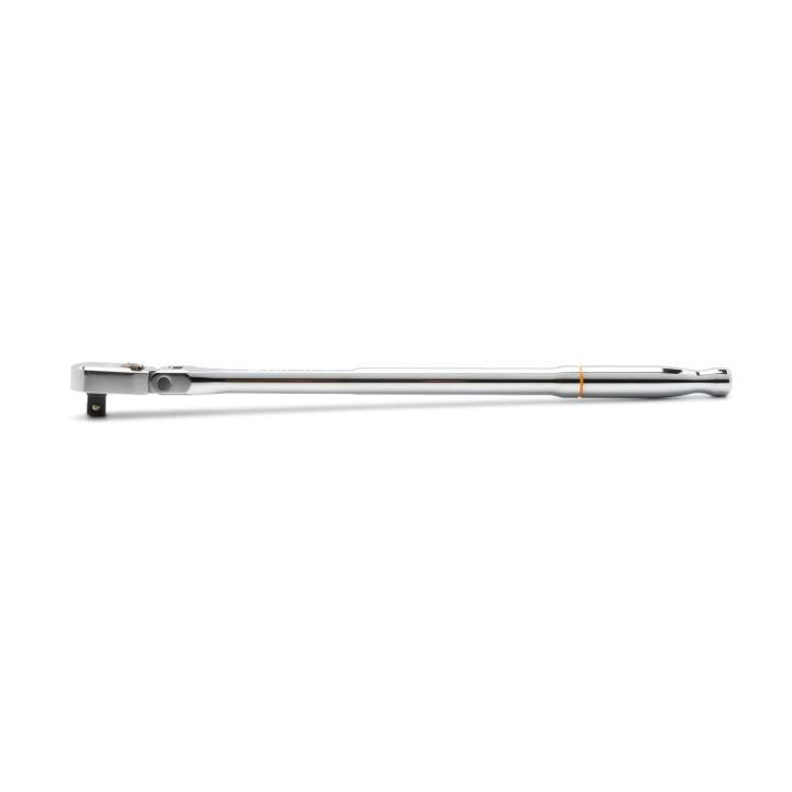 GearWrench 3/8" 120XP™ Full Polish Chrome Flex Head Teardrop Ratchet 13-1/2"