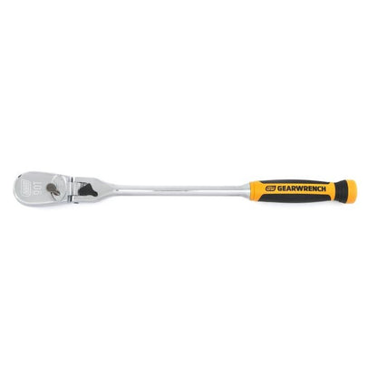 GearWrench 1/2" 90T Dual Material Locking Flex Head Teardrop Ratchet 24"